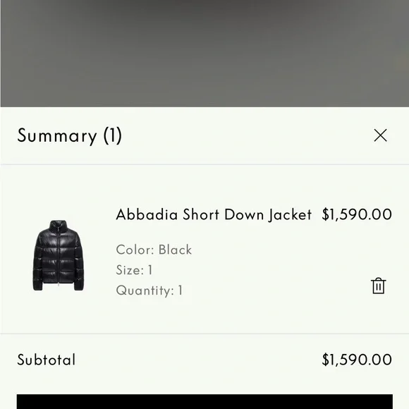 Moncler Abbadia Short Down Jacket - Picture 8 of 9